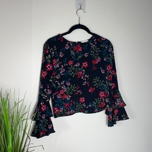Intu Black Floral Blouse